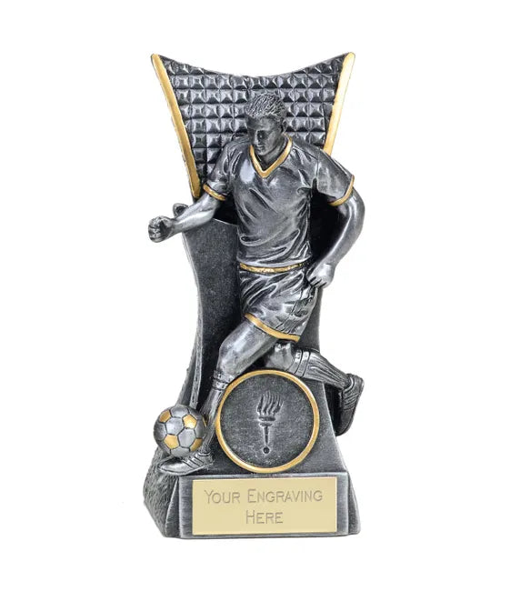 A4015A - Conqueror Silver Football Trophy (14cm)