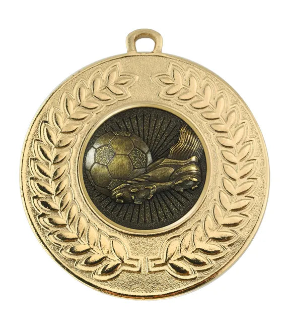 Silver VF Contour Football Boot &amp; Ball Medal