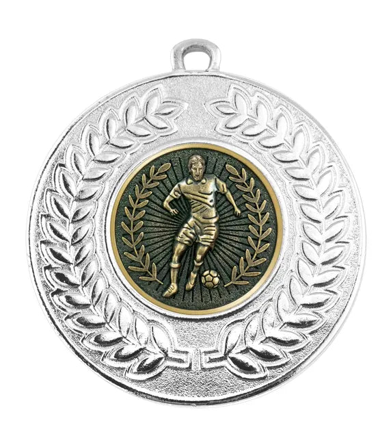 Silver VF Contour Football Male Medal