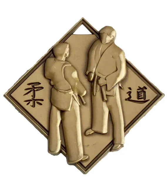 AM1623- Gold Halo Heavyweight Prism Martial Arts Medal 50mm