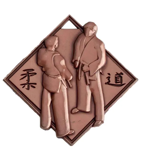 Bronze halo heavyweight martial arts presentation medal.