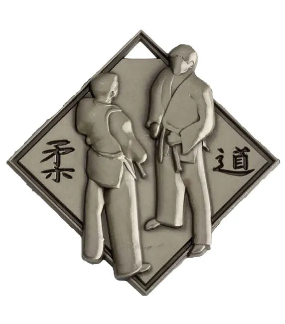 Silver Halo Heavyweight Prism Martial Arts Medal 50mm