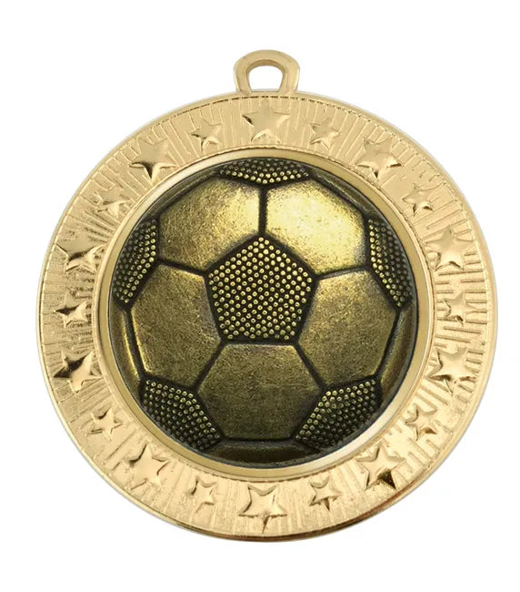 AM1700.01-V216B- VF Star Football Ball Medal 70mm