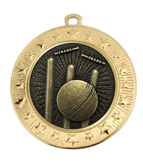 AM1700.01-V219B - VF Star Cricket Stumps Medal 70mm