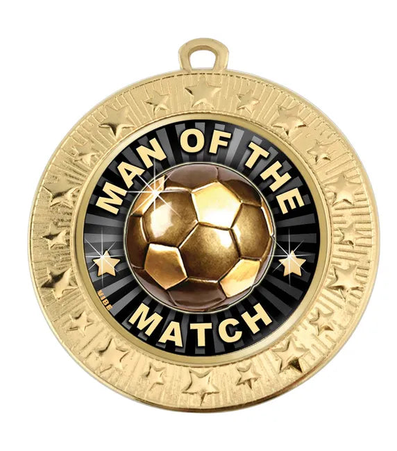 AM1700.01-V460B - VF Star Football Man of the Match Medal 70mm