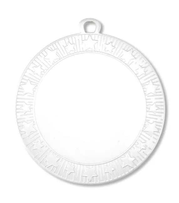AM1700.13 - White Starburst Medal 70mm