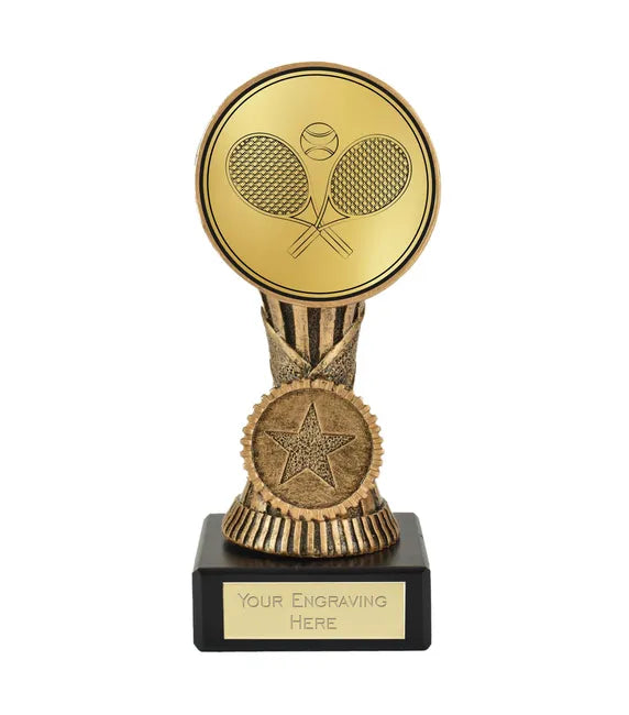 FT187M-D193B - Tennis Racquets & Ball Classic Orb Centre Holder Award (13cm)