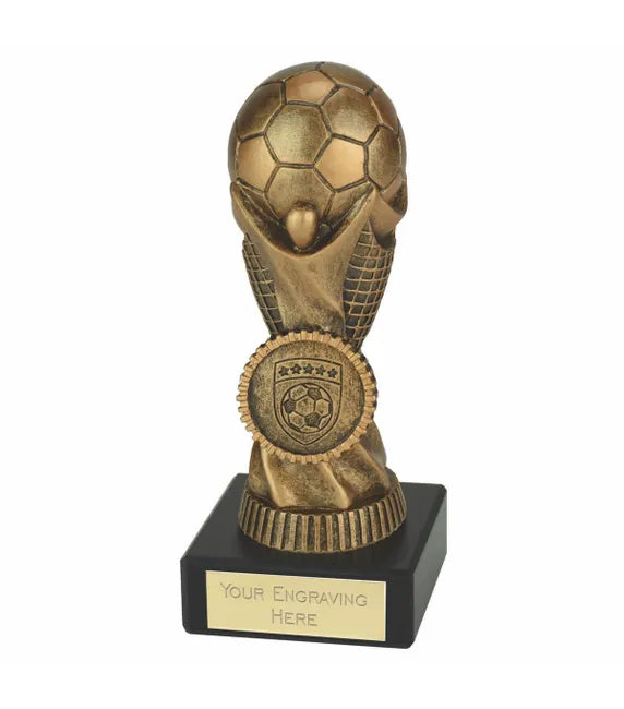 Orb Football Planet Award on a Marble Base