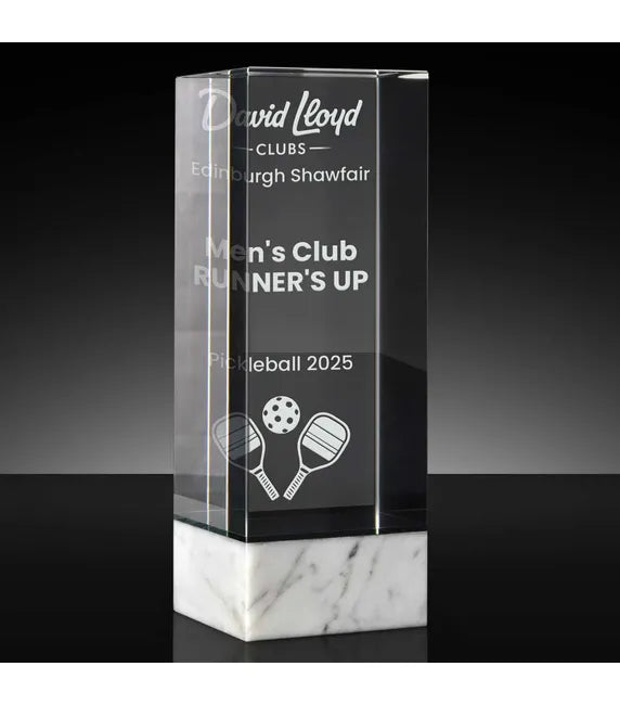 KK400B - Geo Block Crystal Award (17cm)
