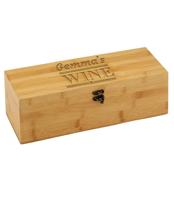 GS018 - Bamboo Finish Single Wine Box