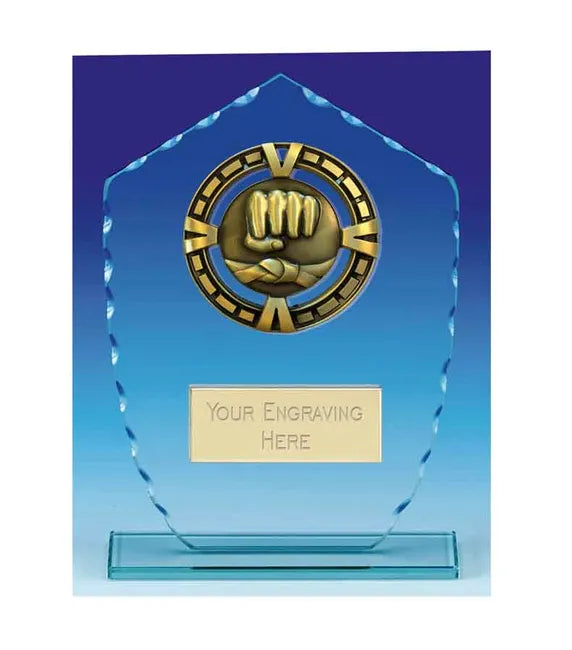 KB020CM - Varsity Glass Martial Arts Trophy (20cm)