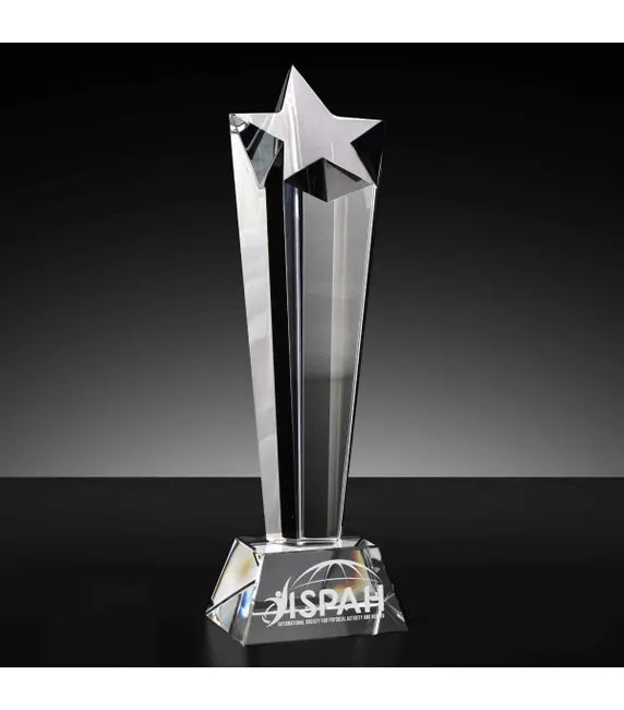 P/KK005 - Towing Star Crystal Glass Award (4 Sizes)