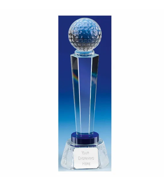 Stewart Crystal Glass Golf Trophy