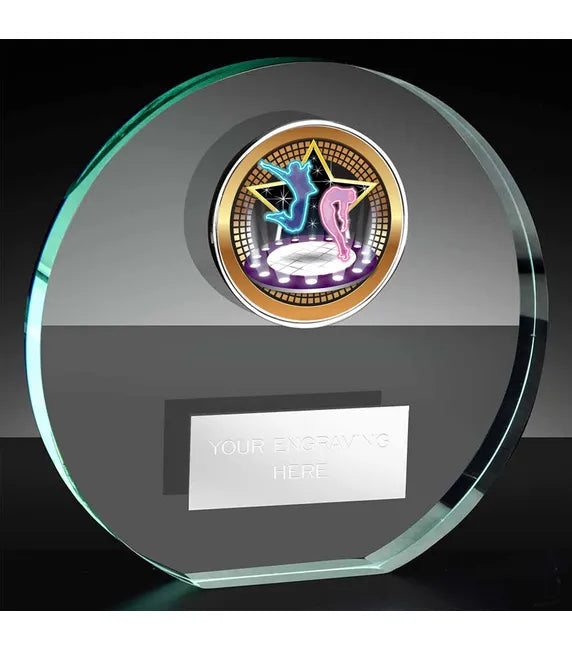 KK225CS-V054B - Poppy Trim Dance Generic Glass Award (3 Sizes)