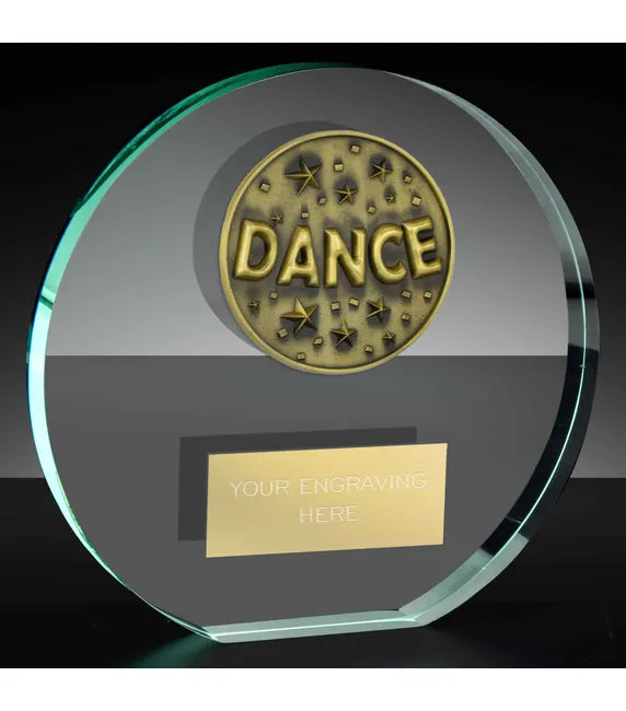 KK225AT-MCD017 - Classic Dance Poppy Glass Award (3 Sizes)