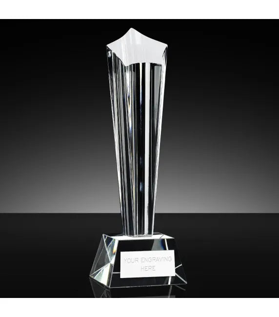 KM034AP - Fortune Column Crystal Star Award (20cm)