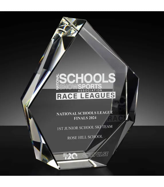 KS006B - Heavyweight Iceberg Optical Crystal Award (17cm)