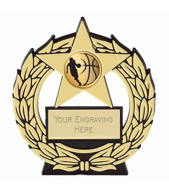 PP102G-V267A - Basketball Classic Star Plaque Award (11.5cm)