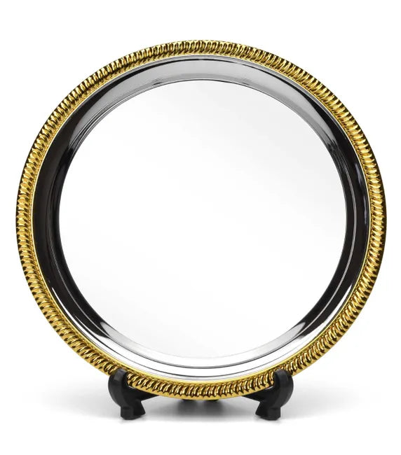 T040 - Vortex nickel plated salver (4 Sizes)