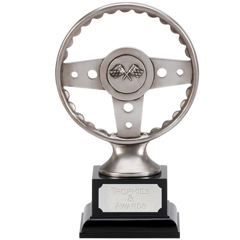 A1076 - Emblem Steering Wheel Motorsport Trophy (2 Sizes)