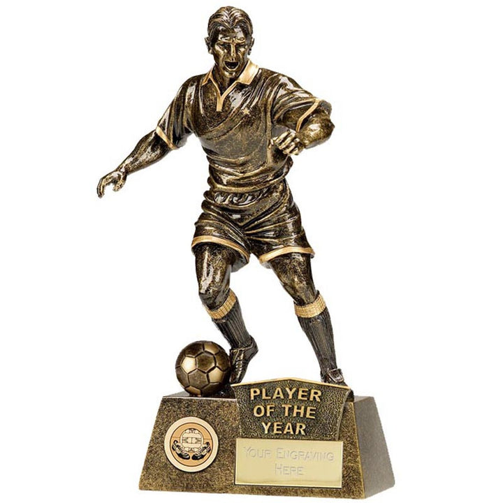 A1090C.03 - Player of the Year Pinnicale Football Trophy (22cm)