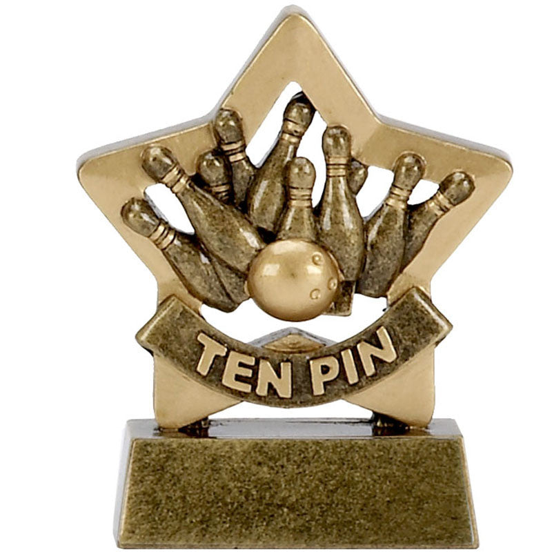 A1115 - Mini Star Ten Pin Bowling Trophy