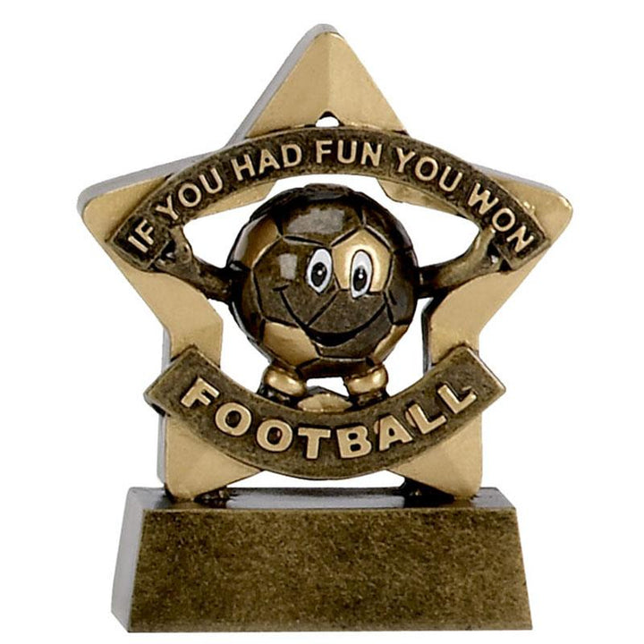 A1129 - Mini Star Football Trophy (8cm)