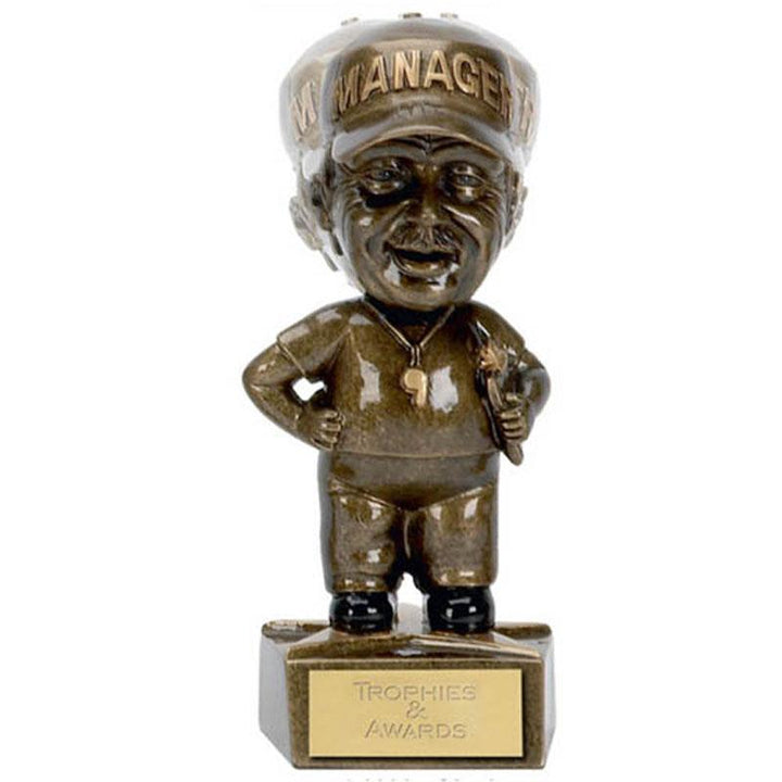 A1166 Bobble Manager Head Football Trophy