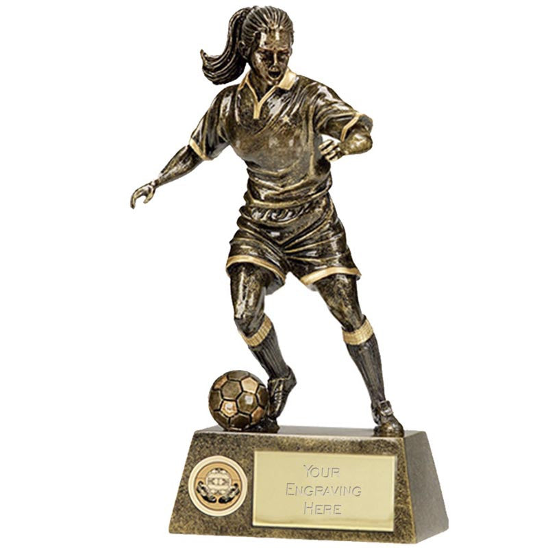 A1201 - Pinnacle Female Football Trophy (3 Sizes)