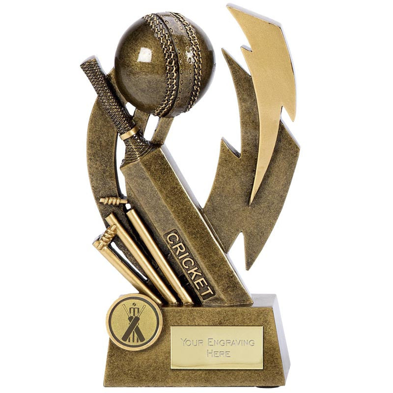 A1388 - Gold Flash Cricket Trophy (2 Sizes)