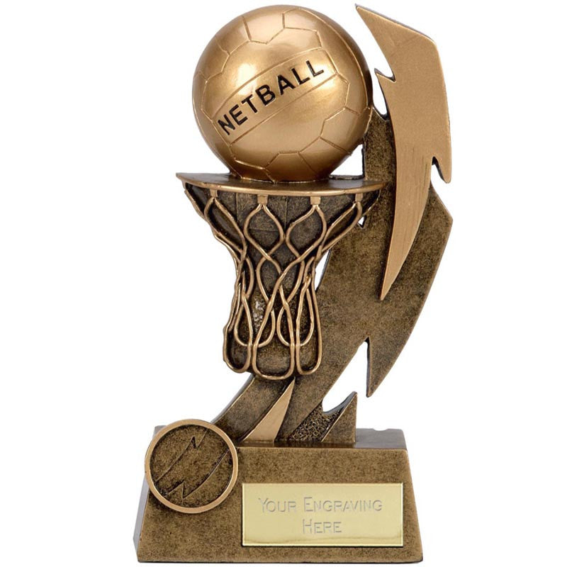 A1397 - Gold Flash Netball Trophy (2 Sizes)