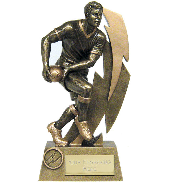 A1520 - Gold Flash Rugby Trophy (3 Sizes)