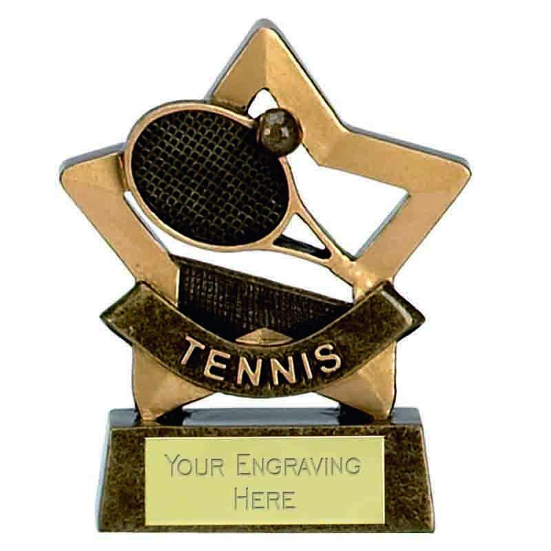 A954 - Mini Star Tennis Trophy (8cm)
