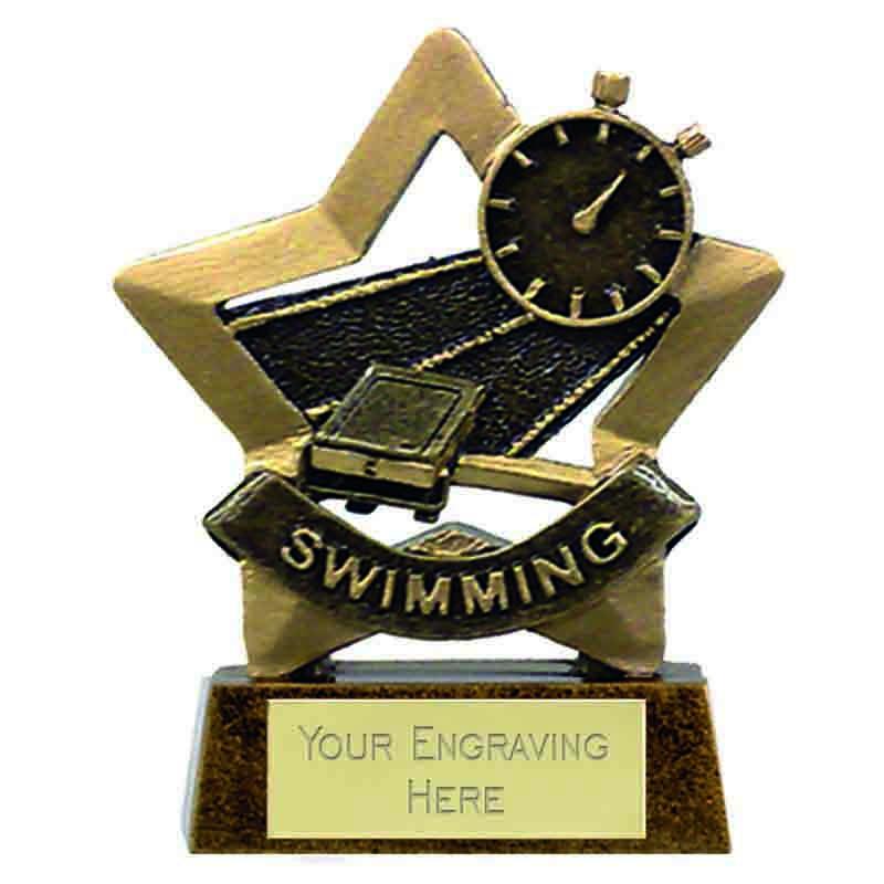 A960 - Mini Star Swimming Trophy (8cm)
