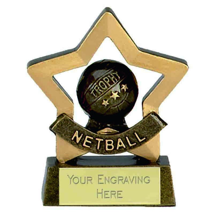 A965 - Mini Star Netball Trophy (8cm)
