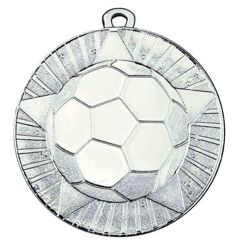 Silver State 60mm Football Medal