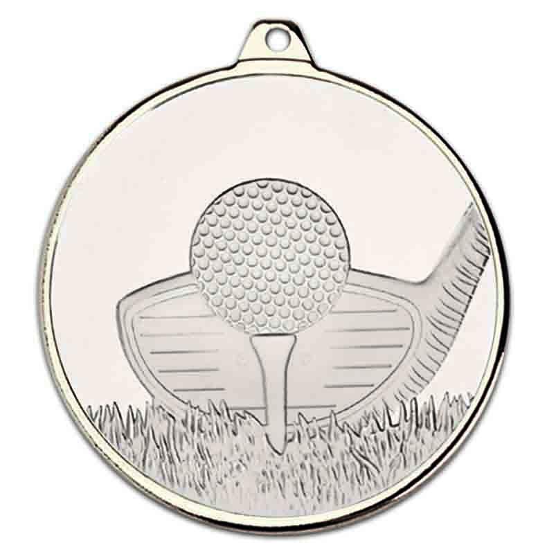 Silver Frosted Glacier Golf Medal
