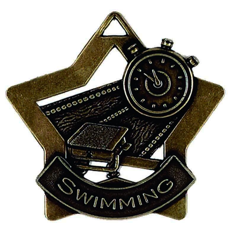 Bronze Mini Star Swimming Medal