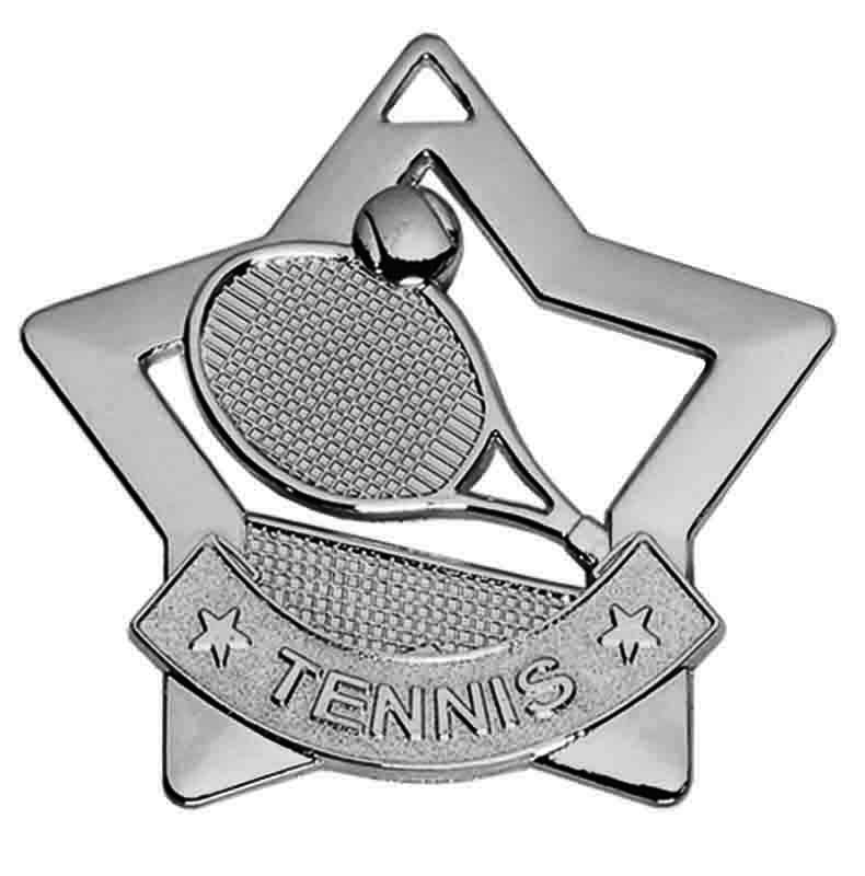 AM727S - Silver Mini Star Tennis Medal