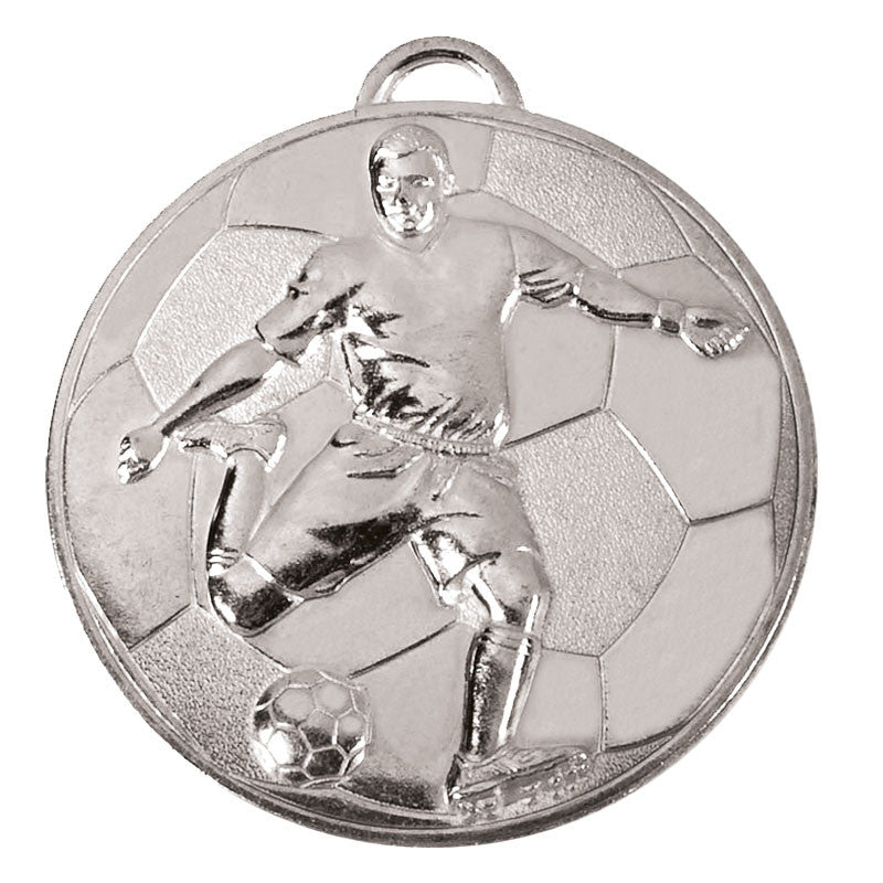 Silver Football Helix Medal, Cheap Football Medals