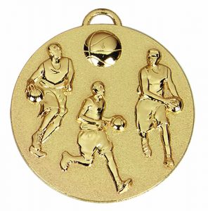 Gold Target Basketball Medal