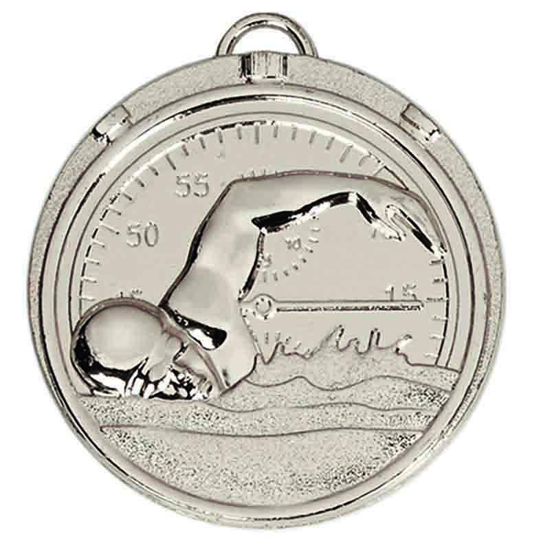 AM992S - Silver Target Swimming Medal
