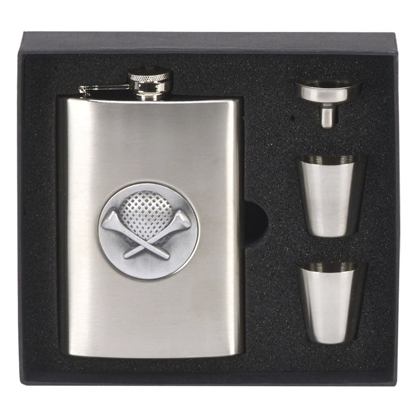8oz Stainless Steel Golf Hip Flask