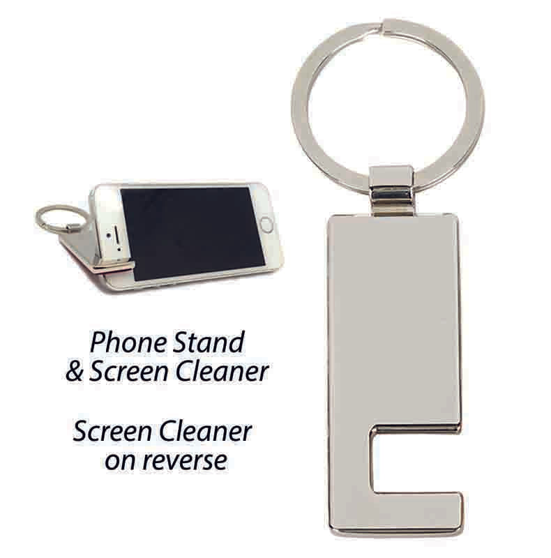 Phone stand key ring