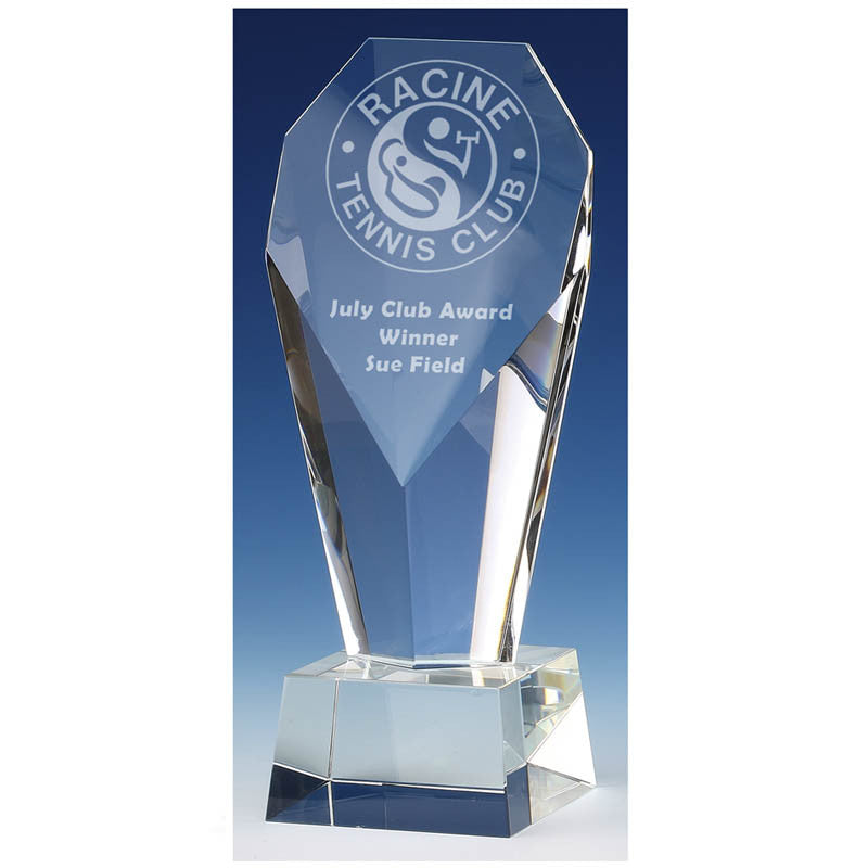 Achievement Diamond Optical Crystal Glass Award 