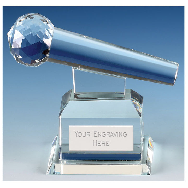 Match Microphone Crystal Glass Award 