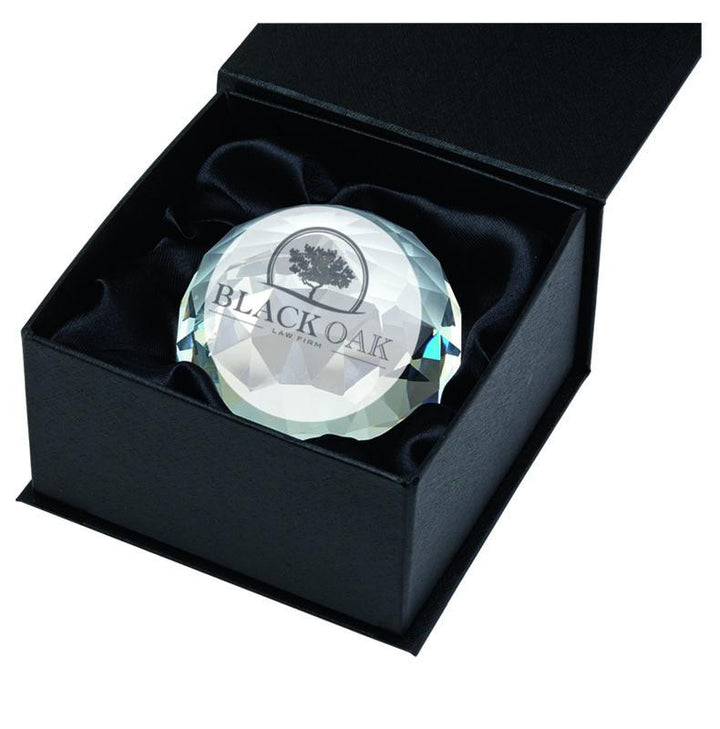 KK324B - Impact Crystal Glass Engraved Award (8cm)