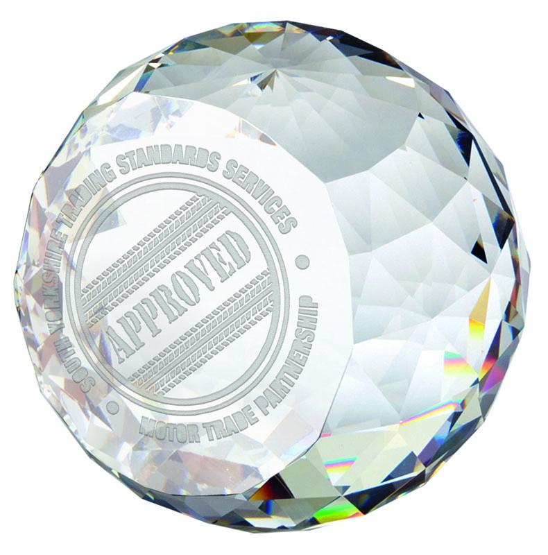 KK324 - Impact Crystal Glass Engraved Award