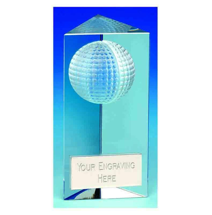KK360 - Illusion Crystal Golf Trophy (12cm)