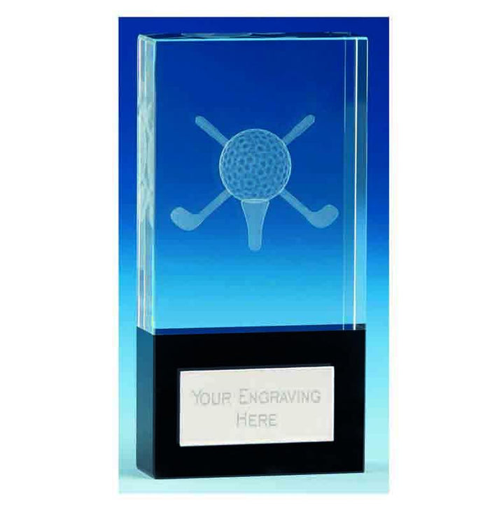 KM002C - London Crystal Golf Trophy (14cm)